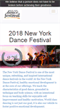 Mobile Screenshot of newyorkdancefestival.com