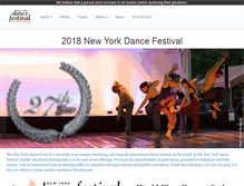 Tablet Screenshot of newyorkdancefestival.com